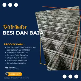 Ready besi beton, holow, cnp, unp, siku, wiremesh murah