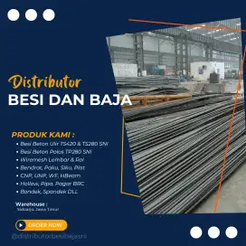 Jual besi beton polos dan ulir SNI siap kirim