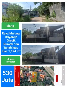 Lelang rumah dan tanah mulung Driyorejo Gresik