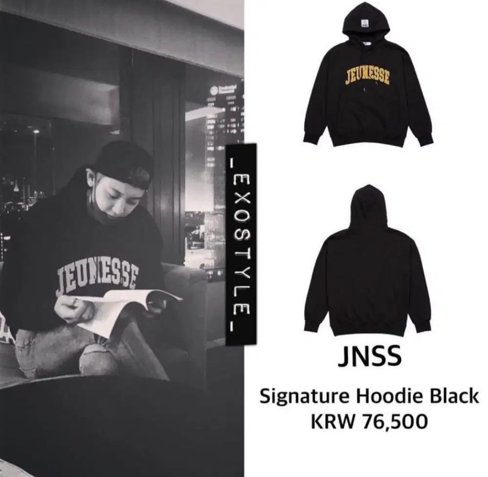 Hoodie jeunesse samaan Chanyeol EXO