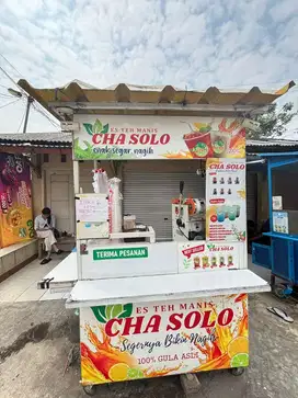 Dijual cepat gerobak usaha teh solo