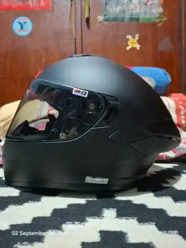 NHK Mark-1 double visor(smoke) blackdoff. Size: M