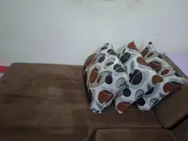 Jual Sepasang Sofa Bed + 3 Bantal