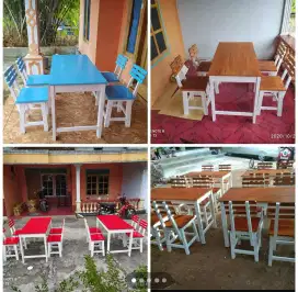 di juwal meja kursi lestoran 1 set
