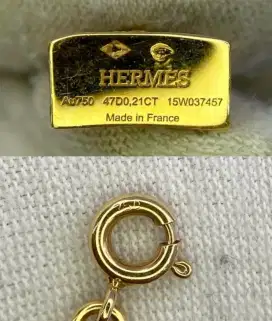 Authentic Hermes Kelly GOLD 18K Nekcklace