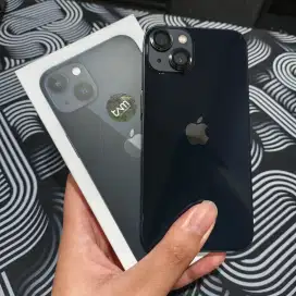 iPhone 13 128gb iBox Resmi Fullset Midnight Hitam Second
