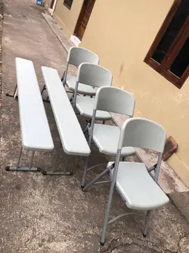 satu set meja kursi lipat merk informa