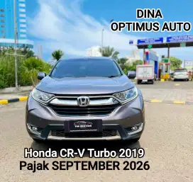Honda CR-V Turbo 2019 AT 1.5, Pajak Panjang, Low Km