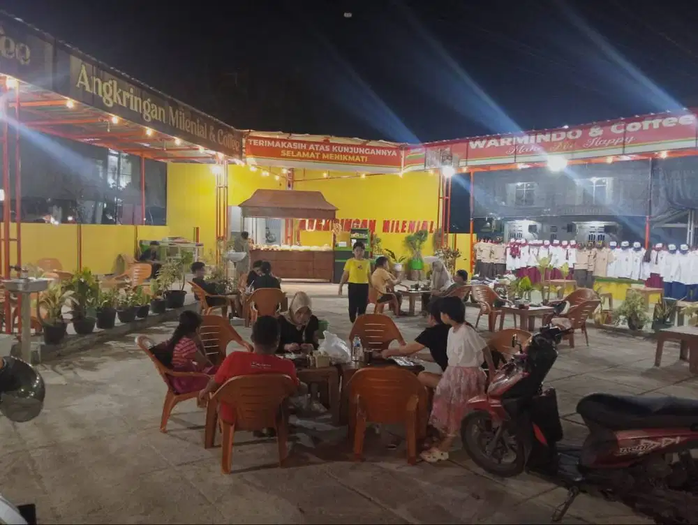 Oper Sewa Tempat Angkringan + perabotan