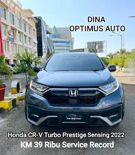 Honda CR-V Prestige Turbo Sensing 2022 AT 1.5, Low Km, Pajak Panjang