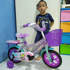 SEPEDA PINK ANAK/SEPEDA 12/SEPEDA ANAK/SEPEDA ANAK CEWEK UKURAN 12/CTB