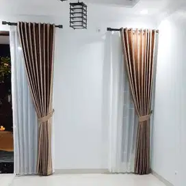 Menerima Tirai Gorden Jendela Gordyn Mewah Hordeng Terbaru Murah