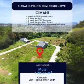 DIJUAL KAVLING SIAP BANGUN, LOKASI PREMIUM CIMAHI UTARA