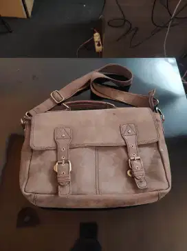 Tas kulit asli mesenger utk macbook 13 inch