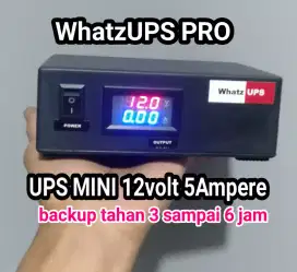 UPS MINI 12 volt 5 ampere WhatzUPS for Modem Router Wifi CCTV