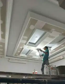 Plafon gypsum dan pvc