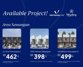 Rumah 2Lantai Layout Maksimal DP 0% at Vertihouse Sawangan II