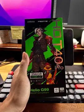 Infinix Hot 40 Pro Black Fullset Mulus