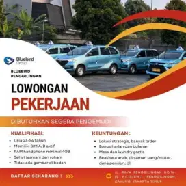 LOWONGAN KERJA DRIVER TAXI