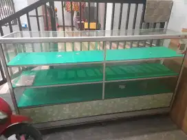 Jual etelase panjang 2 meter sudah plus roda
