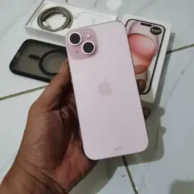 Iphone 15 128 Pink Ibox Mulus Fullset Ori Garansi Aktif