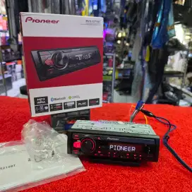 Head Unit Single Din Pioneer MVH-S215BT Bluetooth USB Aux Radio FM AM