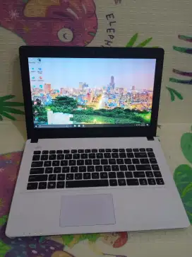 Laptop murah Asus X450cp core i3 dobel vga ram 10 ssd 128+500gb