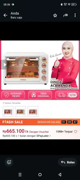 Oven kue murah mecco