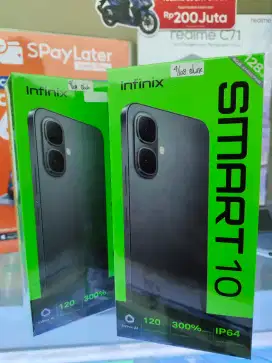 Infinix Smart 10 4GB+4GB/128GB,Baru,Segel Box,Garansi Resmi,Original