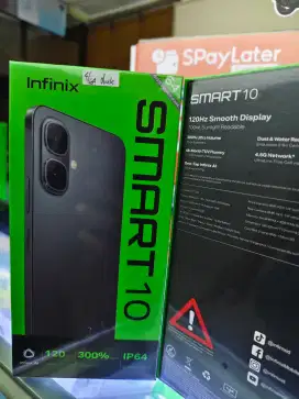Infinix Smart 10 4GB+4GB/64GB,Baru,Segel Box,Garansi Resmi,Original