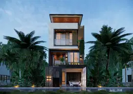 Rumah Modern Kontemporer Plus Kolam Renang Dekat Cilandak