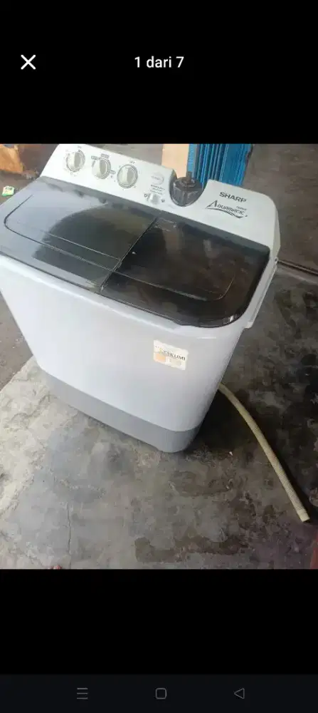 Dijual mesin cuci Sharp 9,5 kg masih muluZzz seperti di foto mesin ori