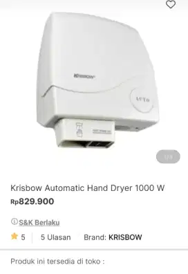 Automatic Hand dryer krisbow
