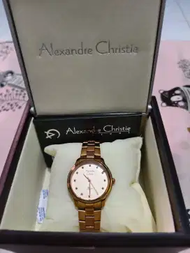 Jam alexander wanita rose gold