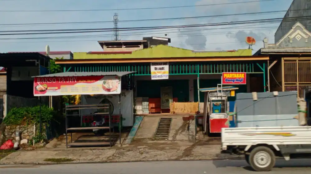 Di jual cepat tanah plus bangunan untuk usaha dan ada rumah walet