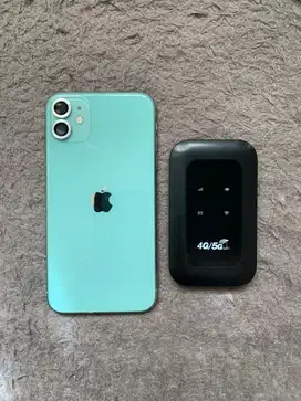 Iphone 11 64 + modem wifi (ada minus)