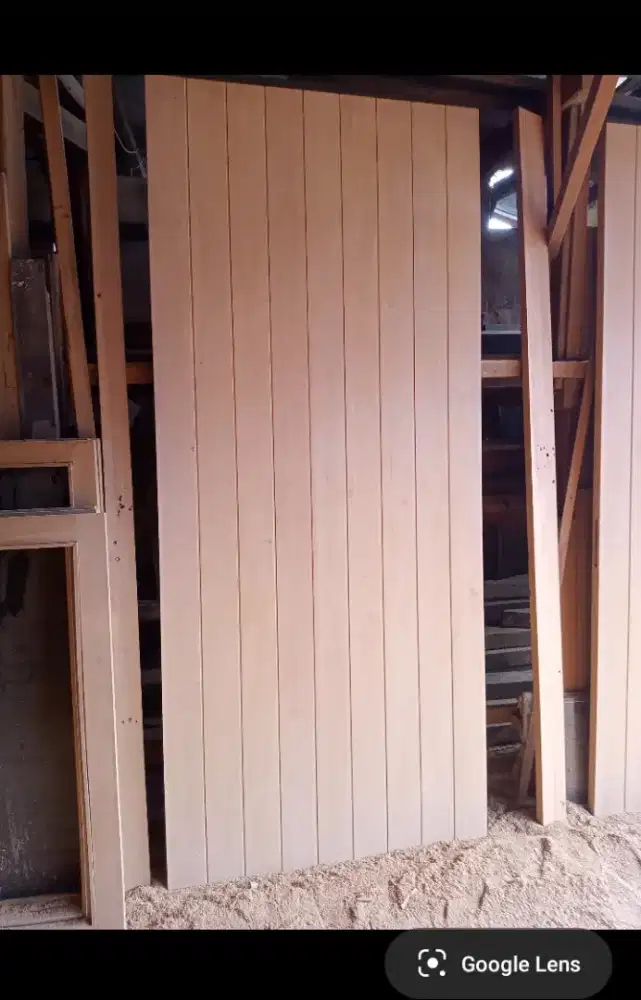 Pintu minimalis blok rata