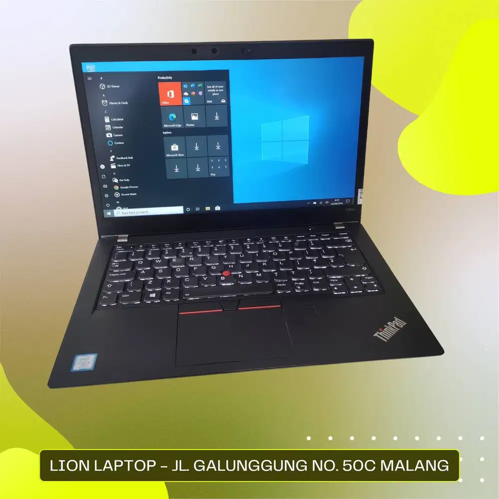 RAM 8GB Core i5 gen 8 Touchscreen Lenovo Thinkpad T480s SLIM [03|09]