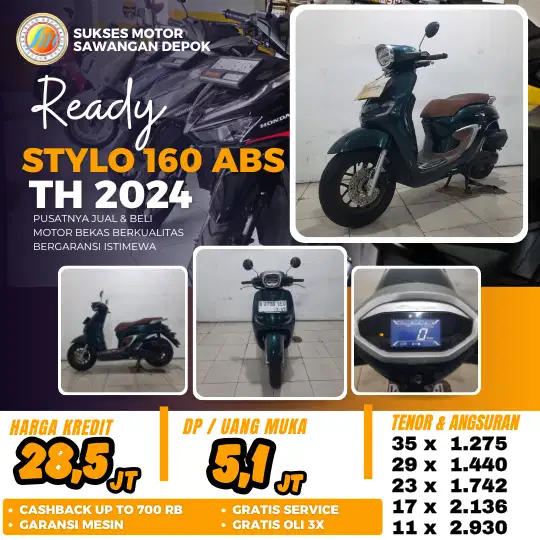BISA CASH KREDIT HONDA STYLO 160 ABS TH 2024 UNIT MULUS BERGARANSI