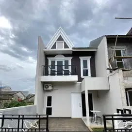 Rumah scandinavian minimalis di Tanah Baru Beji Depok