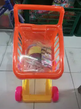 mainan anak troli supermarket