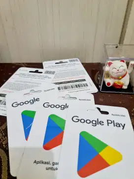 Card Gift Voucher Play Store Rp 500.000 (TERMURAH & MASIH BISA NEGO)
