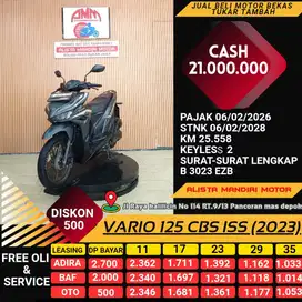 VARIO 125 CBS ISS 2023, PAJAK HIDUP, KOMPLIT