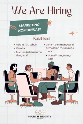 Dibutuhkan Markom Wanita untuk di Studio Salon