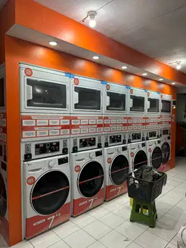 PAKET USAHA LAUNDRY SULTAN KOIN 5 STACK UPGRADE MESIN