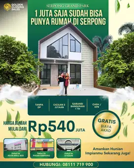 1 JUTA SAJA SUDAH BISA PUNYA RUMAH BARU !