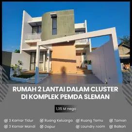 RUMAH 2 LANTAI SIAP HUNI DI JL PURBAYA DEKAT KOMPLEK PEMDA SLEMAN