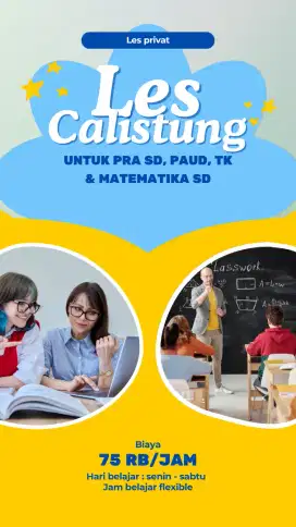 LES CALISTUNG mulai usia 4 thn