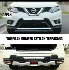 Diffuser bumber bodykit pelindung depan belakang Xtrail 2014up T32 x-t