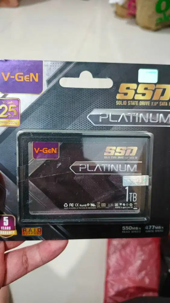 V-Gen SSD Platinum 1TB BARU.